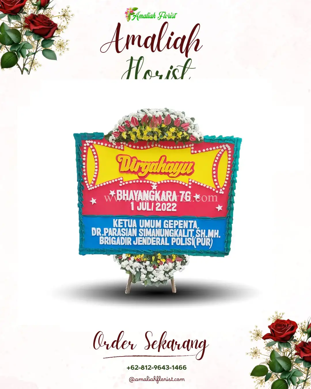 Papan Bunga HUT Ulang Tahun Paya Bakong